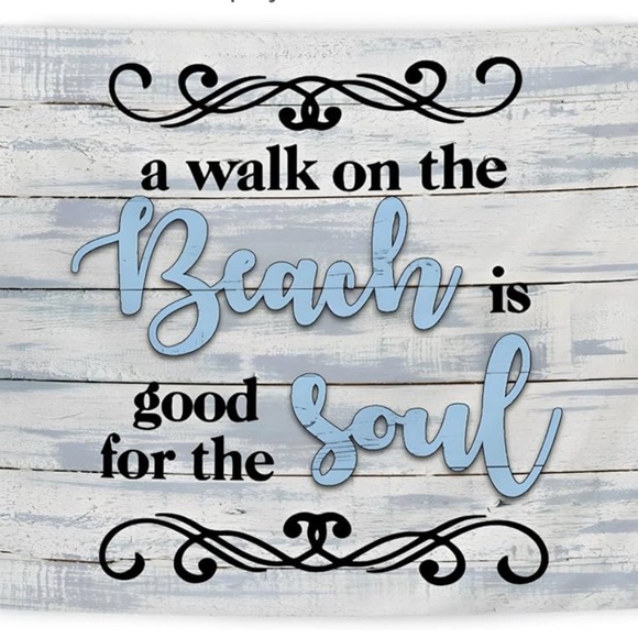 Beach Quote Wall Art Decor (016) - Picture 1 of 4